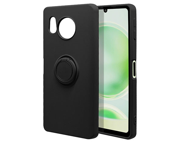 AQUOS sense8 専用ケース TPUリングケース BK