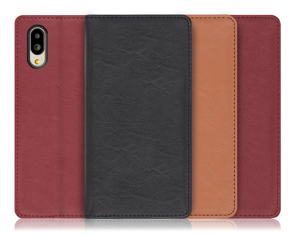 「Royale Series」シンプルスマホ7/シンプルスマホ6/BASIO active/active2 SHG09/SHG12用 厳選した牛革を使用 手帳型スマホケース