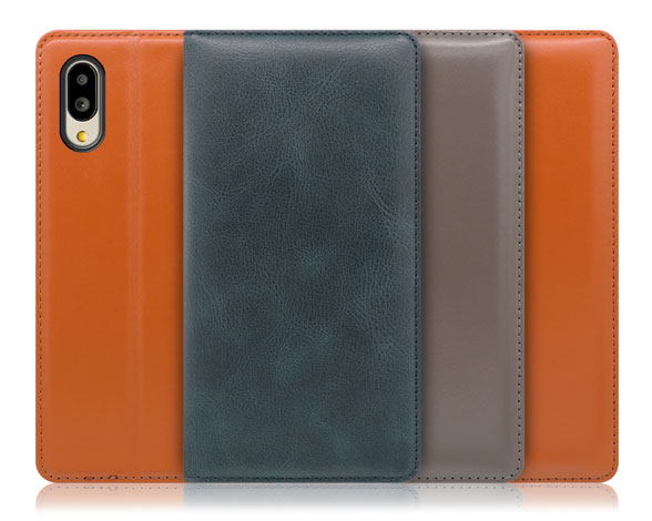 「Simplle Series」シンプルスマホ7/シンプルスマホ6/BASIO active/active2 SHG09/SHG12用 厳選した本革を使用 高品質 手帳型スマホケース