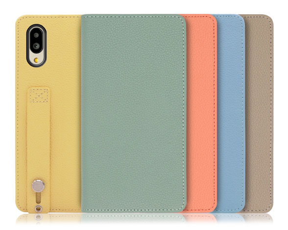 「Hold Series」シンプルスマホ7/シンプルスマホ6/BASIO active/active2 SHG09/SHG12用 片手で快適操作 バンド付き手帳型スマホケース