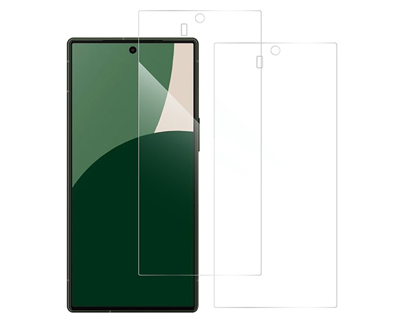 【お得な二枚入り】AQUOS R9/R10用 ソフトフィルム 保護フィルム 気泡無し 貼りやすい 指紋防止 [クリア仕様]