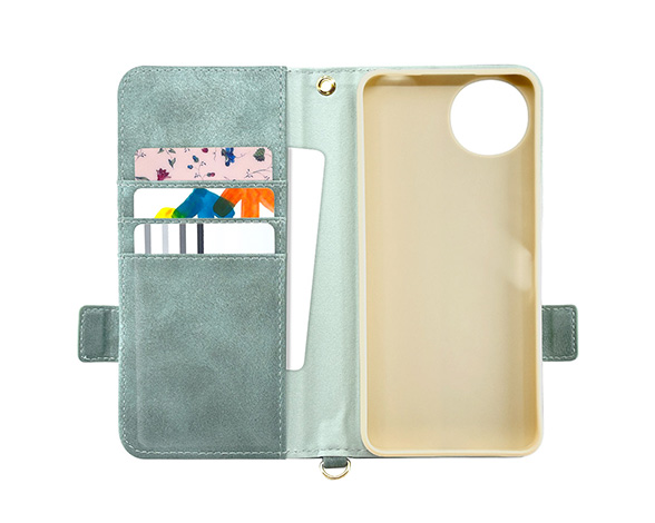 AQUOS wish5 専用ケース 手帳型 花柄手帳 横型 LBL 2