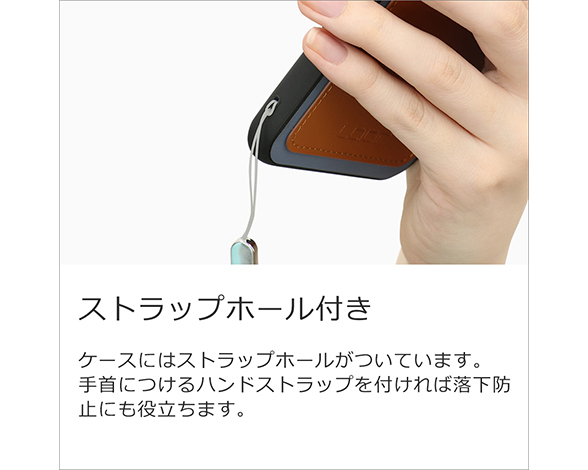 「Pass-Shell(Leather.ver) Series」AQUOS R9/R10用 カードポケット付き 本革仕様 背面型ケース 3
