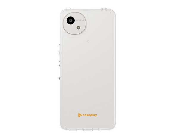 AQUOS wish5 caseplayロゴ オレンジ スリムプロテクションケース