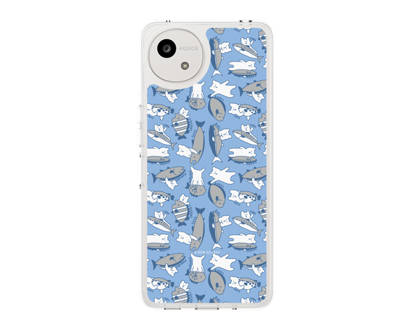 AQUOS wish5 CRAFTHOLIC Fish スリムプロテクションケース