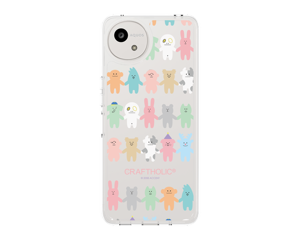 AQUOS wish5 CRAFTHOLIC Friends スリムプロテクションケース