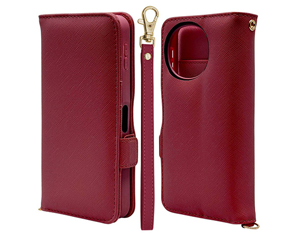 AQUOS sense10/sense9 専用ケース 手帳型 ハンドストラップ付き手帳 横型 MA