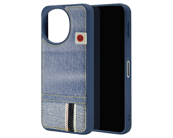 AQUOS sense10/sense9 専用ケース デニム BLUE SAKURA SAX