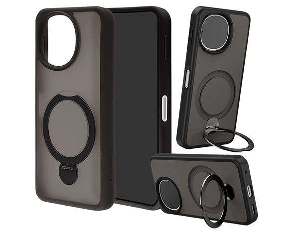 AQUOS sense10/sense9 専用ケース ZEROSAFE 回転マグネットスタンド FBK
