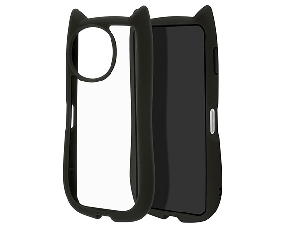 AQUOS sense10/sense9 専用ケース mimi 猫耳 TPU×PC BK