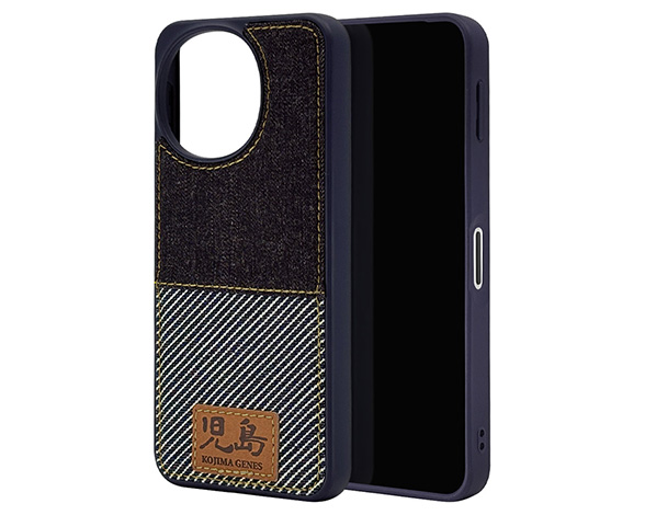 AQUOS sense10/sense9 専用ケース デニム 児島 INDIGO×HICKORY