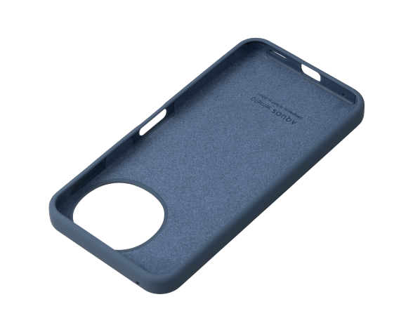 [シャープ純正] シリコンケース/デニムネイビー 4