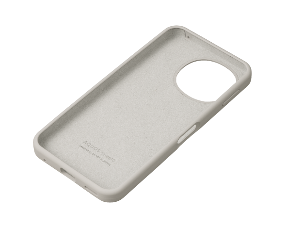 [シャープ純正] シリコンケース/ライトシルバー 3