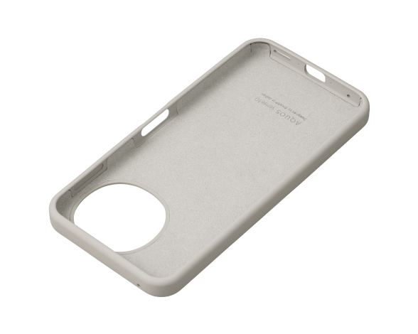 [シャープ純正] シリコンケース/ライトシルバー 4