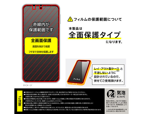 AQUOS sense10 / AQUOS sense9 ガラスフィルム 全面保護 硬度10H / 高透明 5