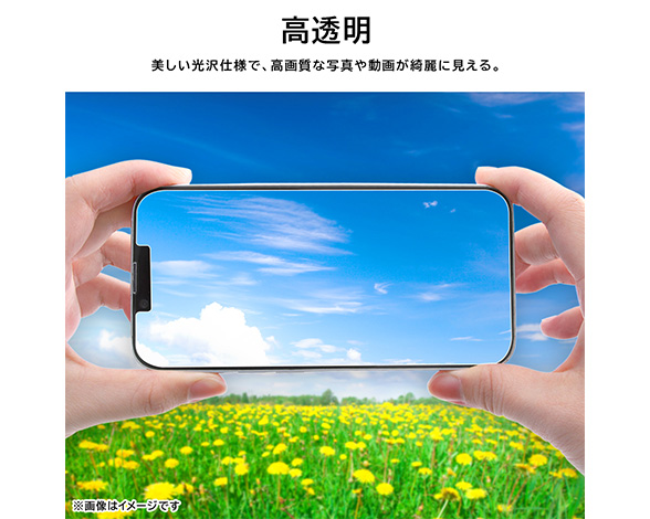 AQUOS sense10 / AQUOS sense9 PETフィルム 光沢 抗菌・抗ウイルス 平面保護 指紋防止 2