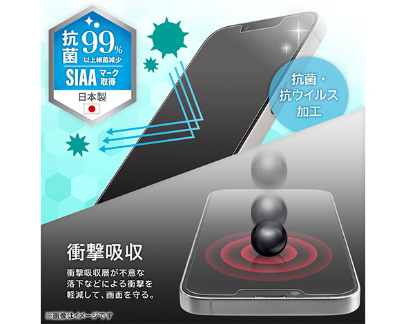 AQUOS sense10 / AQUOS sense9 PETフィルム ブルーライトカット 反射防止 衝撃吸収 抗菌・抗ウイルス 平面保護 指紋防止 3