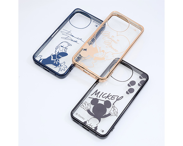 AQUOS sense10 / AQUOS sense9 ディズニー / 衝撃吸収 バンパー メタリック ハイブリッドケース 2