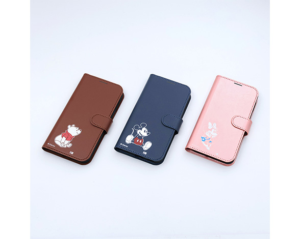 AQUOS sense10 / AQUOS sense9 ディズニー / 衝撃吸収 マグネットベルト シンプル 手帳型レザーケース 2