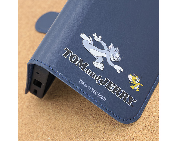 AQUOS sense10 / AQUOS sense9 トムとジェリー / 衝撃吸収 マグネットベルト シンプル 手帳型レザーケース 3