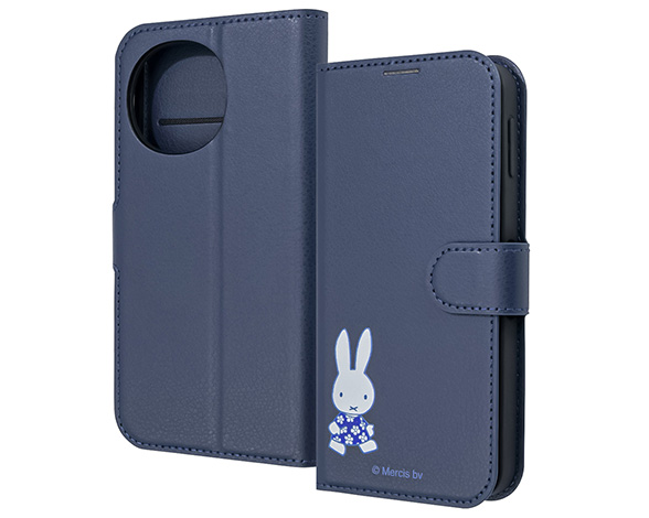 AQUOS sense10 / AQUOS sense9 ミッフィー / 衝撃吸収 マグネットベルト シンプル 手帳型レザーケース