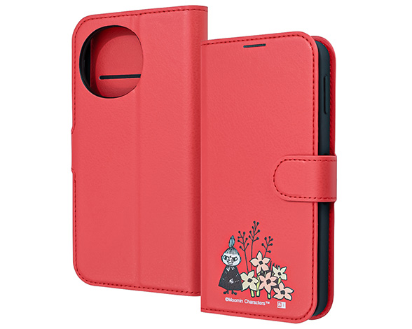 AQUOS sense10 / AQUOS sense9 ムーミン / 衝撃吸収 マグネットベルト シンプル 手帳型レザーケース