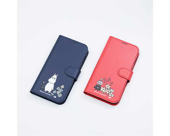 AQUOS sense10 / AQUOS sense9 ムーミン / 衝撃吸収 マグネットベルト シンプル 手帳型レザーケース 2