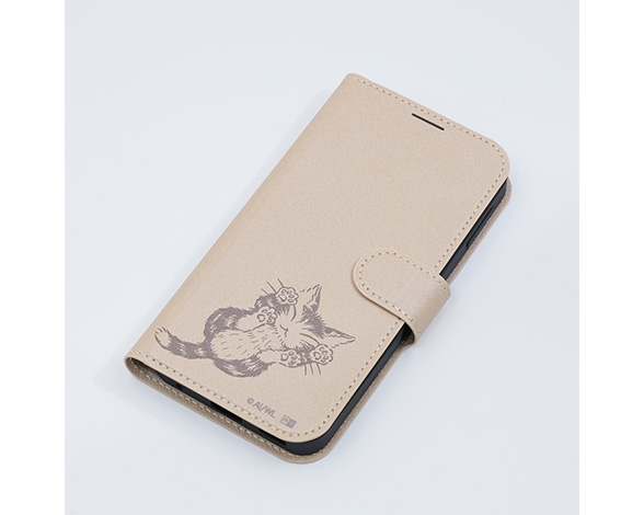 AQUOS sense10 / AQUOS sense9 猫のダヤン / 衝撃吸収 マグネットベルト シンプル 手帳型レザーケース