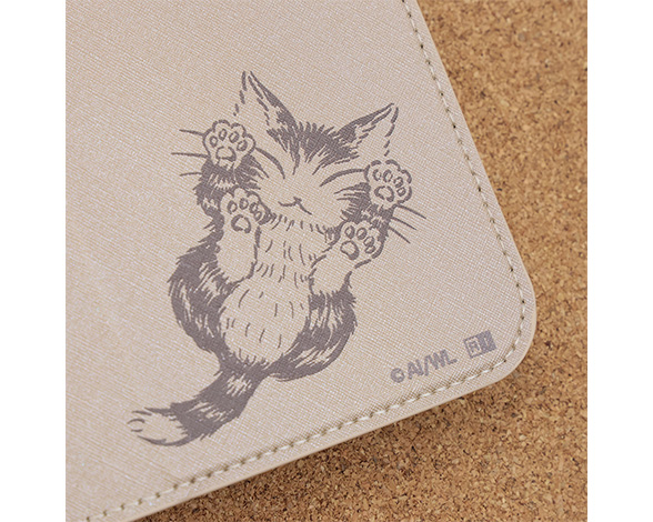 AQUOS sense10 / AQUOS sense9 猫のダヤン / 衝撃吸収 マグネットベルト シンプル 手帳型レザーケース 2