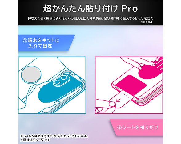 AQUOS sense10 / AQUOS sense9 ガラスフィルム 失敗しない 超かんたん貼り付けキット付き /反射防止 4