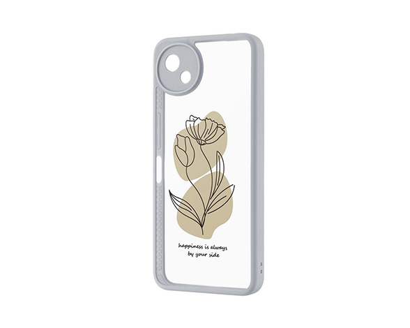 AQUOS wish5 耐衝撃ハイブリッドケース 「Velta Design」 ライトグレー/A