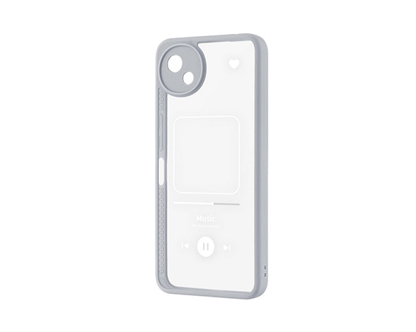 AQUOS wish5 耐衝撃ハイブリッドケース 「Velta Design」 ライトグレー/H