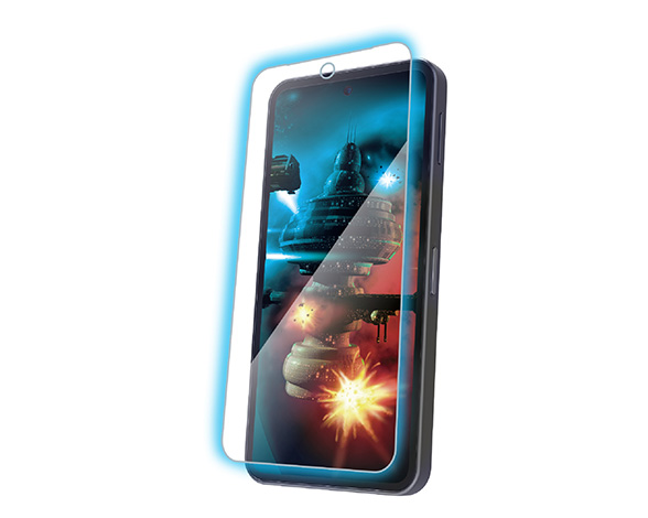 AQUOS sense10/AQUOS sense9 ｶﾞﾗｽﾌｨﾙﾑ 動画映え ﾌﾞﾙｰﾗｲﾄｶｯﾄ 超簡単貼り付けﾂｰﾙ 2