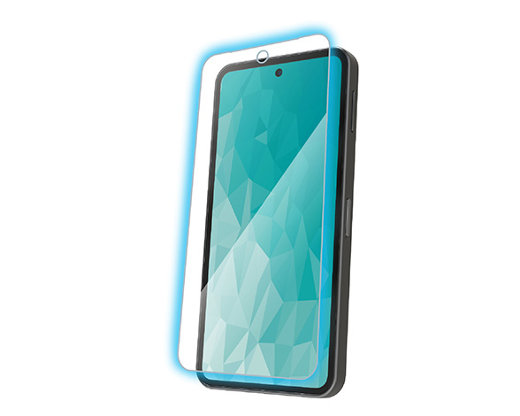 AQUOS sense10/AQUOS sense9 ｶﾞﾗｽﾌｨﾙﾑ ﾌﾞﾙｰﾗｲﾄｶｯﾄ 超簡単貼り付けﾂｰﾙ 2