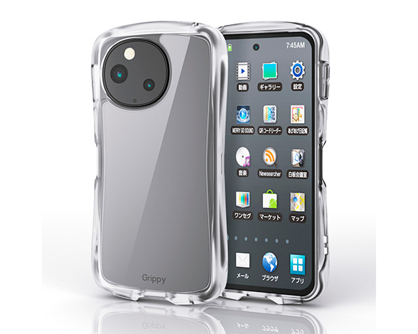 AQUOS sense10/AQUOS sense9 Grippy ﾊｲﾌﾞﾘｯﾄﾞｹｰｽ   ﾊｰﾌｸﾘｱ 3