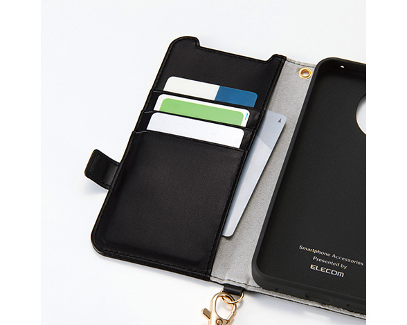 AQUOS sense10/AQUOS sense9 手帳型ｹｰｽ 磁石付 耐衝撃 ﾊﾝﾄﾞｽﾄﾗｯﾌﾟ付 3