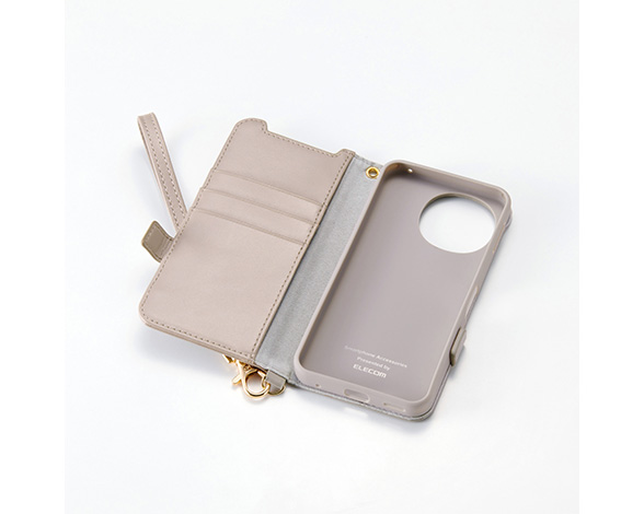 AQUOS sense10/AQUOS sense9 手帳型ｹｰｽ 磁石付 耐衝撃 ﾊﾝﾄﾞｽﾄﾗｯﾌﾟ付 2