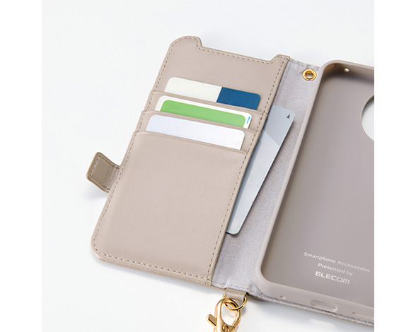 AQUOS sense10/AQUOS sense9 手帳型ｹｰｽ 磁石付 耐衝撃 ﾊﾝﾄﾞｽﾄﾗｯﾌﾟ付 3