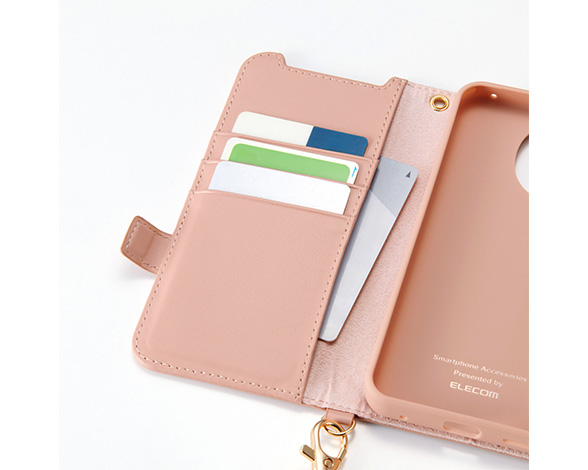 AQUOS sense10/AQUOS sense9 手帳型ｹｰｽ 磁石付 耐衝撃 ﾊﾝﾄﾞｽﾄﾗｯﾌﾟ付 3