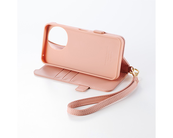 AQUOS sense10/AQUOS sense9 手帳型ｹｰｽ 磁石付 耐衝撃 ﾊﾝﾄﾞｽﾄﾗｯﾌﾟ付 4