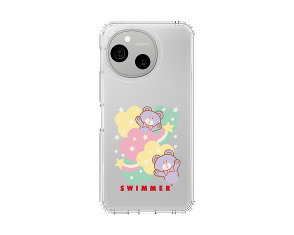 AQUOS sense10 SWIMMER - bear スリムプロテクションケース