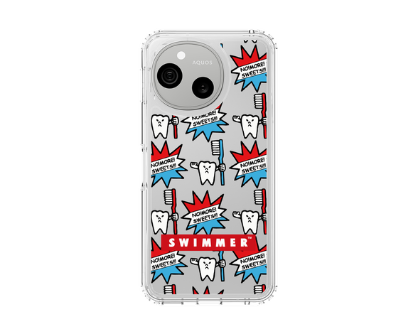 AQUOS sense10 SWIMMER - teeth スリムプロテクションケース