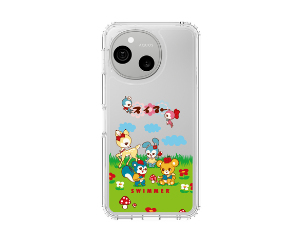 AQUOS sense10 SWIMMER - レトロアニマル スリムプロテクションケース