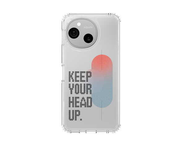 AQUOS sense10 オリジナル - ドットオーバーレイ - KEEP YOUR HEAD UP/A スリムプロテクションケース
