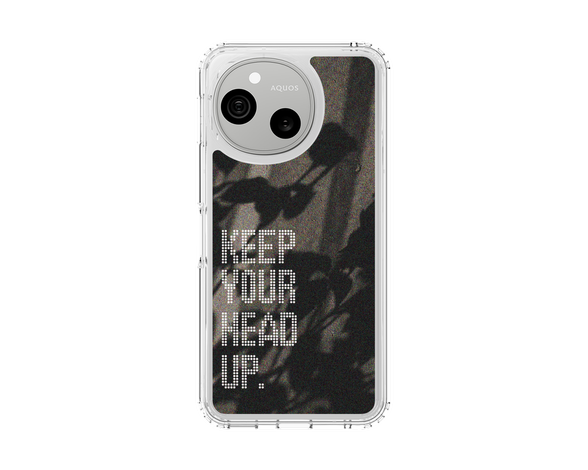 AQUOS sense10 オリジナル - ドットオーバーレイ - KEEP YOUR HEAD UP/B スリムプロテクションケース