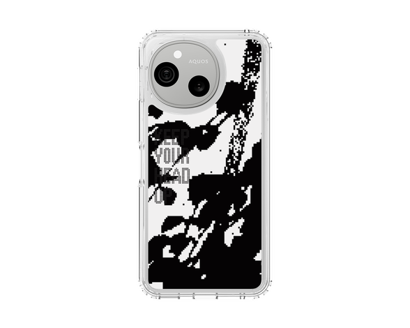 AQUOS sense10 オリジナル - ドットオーバーレイ - KEEP YOUR HEAD UP/C スリムプロテクションケース