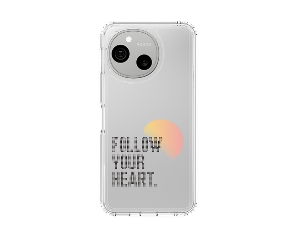 AQUOS sense10 オリジナル - ドットオーバーレイ - FOLLOW YOUR HEART/A スリムプロテクションケース