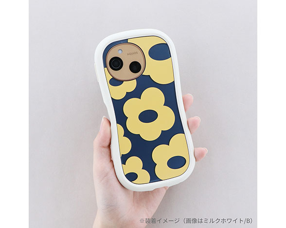 AQUOS sense10/sense9 耐衝撃ハイブリッドケース 「ViAMO Design」 ミルクホワイト/B 3