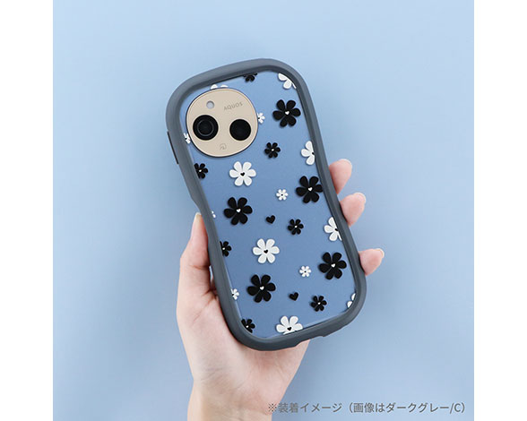 AQUOS sense10/sense9 耐衝撃ハイブリッドケース 「ViAMO Design」 ダークグレー/C 3