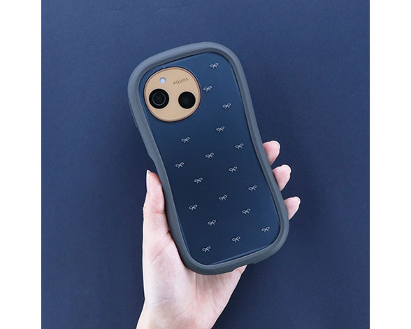 AQUOS sense10/sense9 耐衝撃ハイブリッドケース 「ViAMO Design」 ダークグレー/D 3